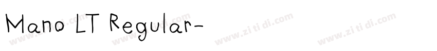 Mano LT Regular字体转换